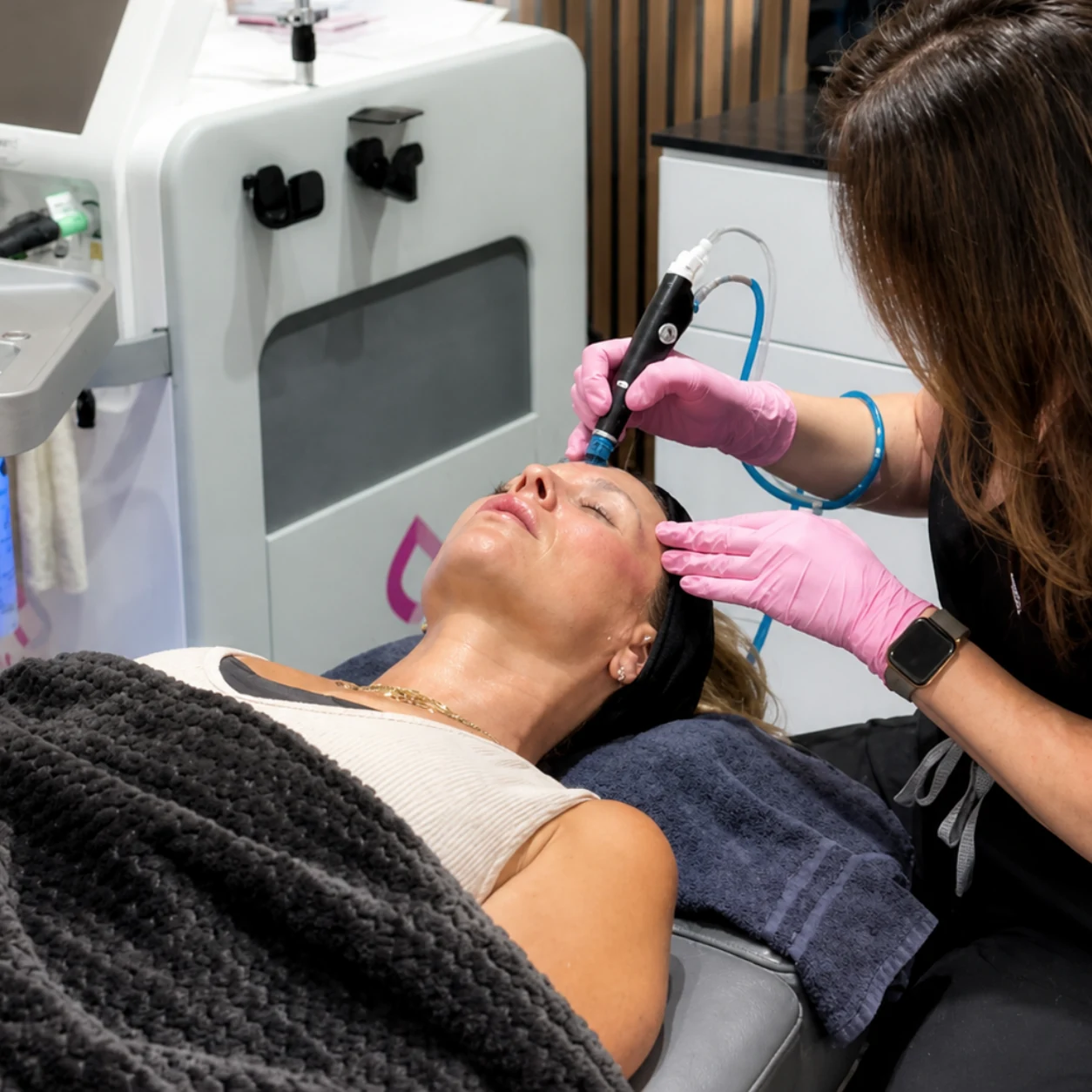 Hydrafacial treatment at Corinne Aesthetics
